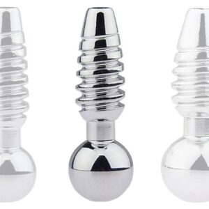 Plug pénis percé Screw M 2.5cm - Diamètre 9mm