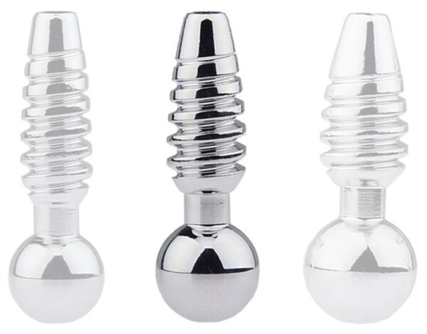 Plug pénis percé Screw M 2.5cm - Diamètre 9mm