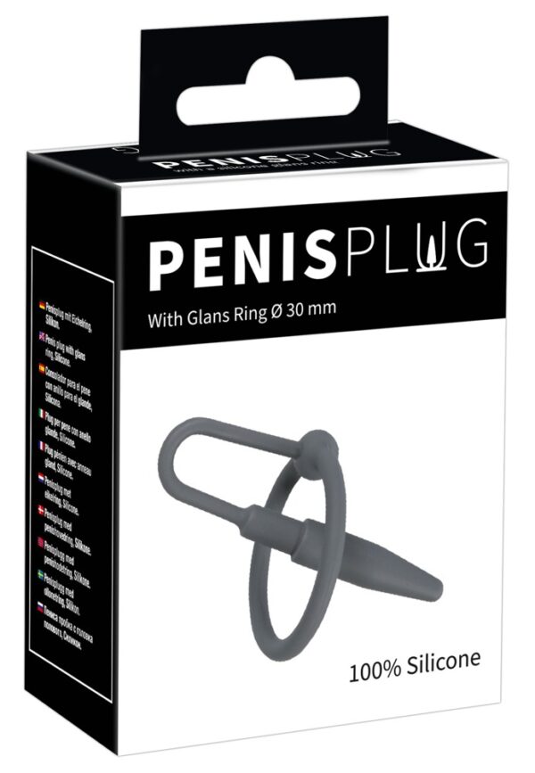 Plug Penis Silicone avec Anneau 5.5cm - Diamètre 8mm – Image 2
