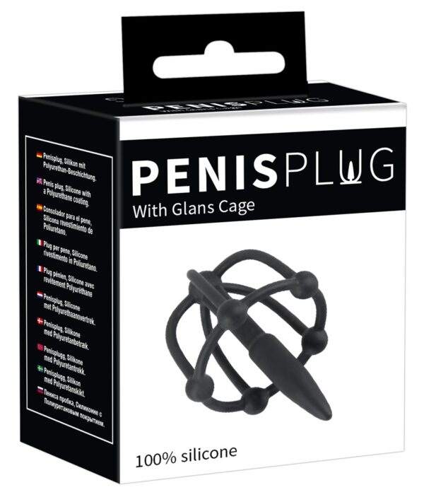 Plug Penis silicone Cage Glans 5cm - Diamètre 8mm – Image 2
