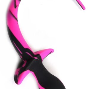 Plug Queue de chien Dog Tail 7.5 x 3.1cm Noir-Rose
