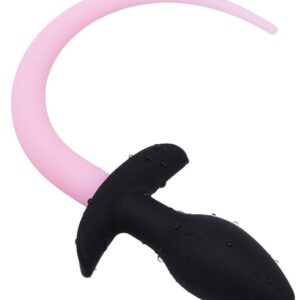 Plug Queue de chien phosphorescent Luminous Puppy 8 x 3.2cm Rose fluo