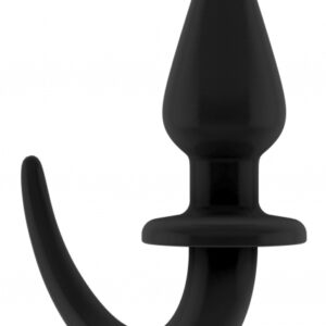 Plug Queue de chien Puppy Plug 9 x 4cm Noir