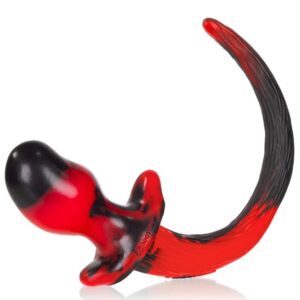 Plug Queue de chien Swirl 8.5 x 4.4 cm Rouge