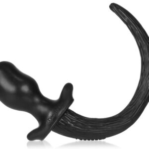 Plug Queue Puppy Tail Bulldog 11.5 x 6cm Noir