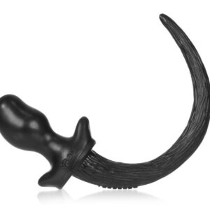 Plug Queue Puppy Tail Pug 8 x 4.4cm Noir