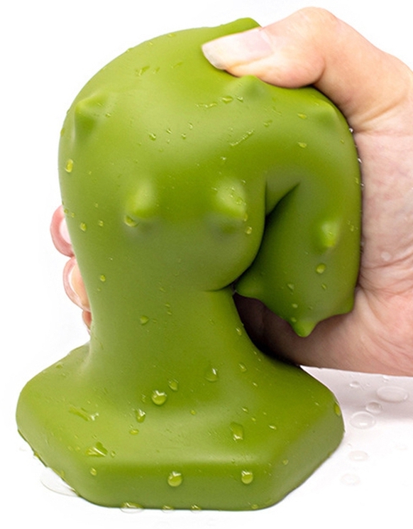 Plug silicone Monster Spike L 14 x 5.5cm Vert – Image 2