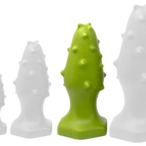 Plug silicone Monster Spike L 14 x 5.5cm Vert