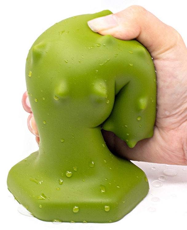 Plug silicone Monster Spike M 12 x 4.5cm Vert – Image 2