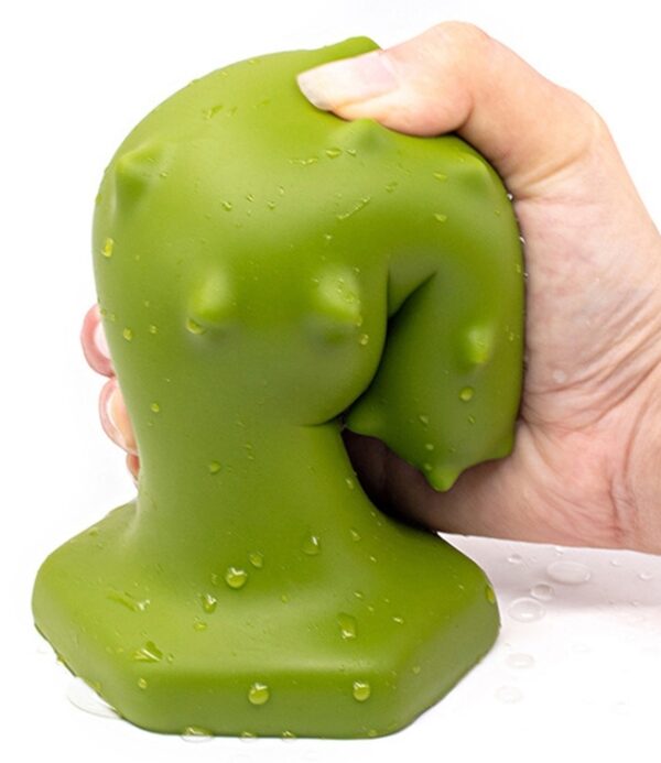 Plug silicone Monster Spike XL 16 x 6.5cm Vert – Image 2