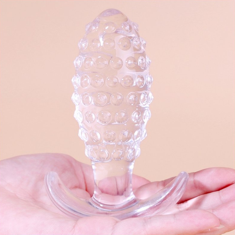 Plug transparent Dotted Pine M 7.5 x 3cm