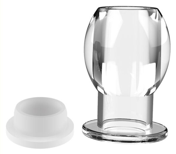 Plug tunnel avec bouchon Hollow Stop Transparent – Image 2