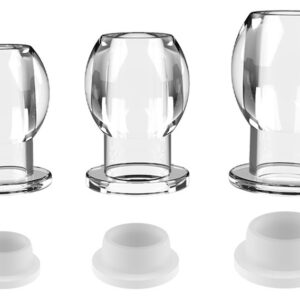 Plug tunnel avec bouchon Hollow Stop Transparent