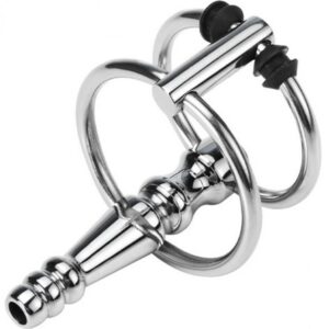 Plug Urètre percé Ribbed Ringo 4cm - Diamètre 10mm