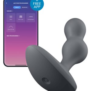 Plug vibrant connecté Deep Diver Satisfyer 8 x 3.3cm Noir