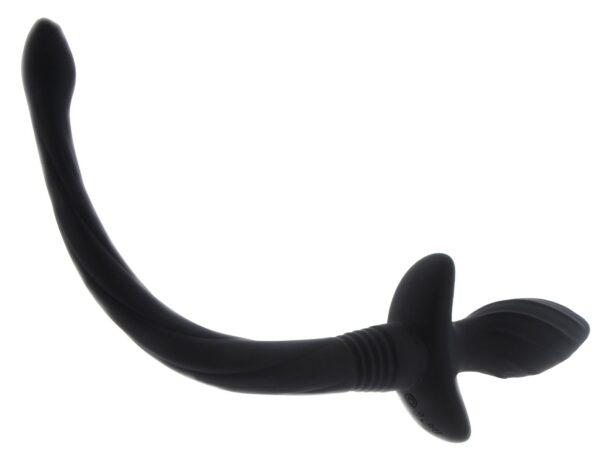 Plug Vibrant Queue de Chien Wiggle Tail 9 x 4cm Noir – Image 2