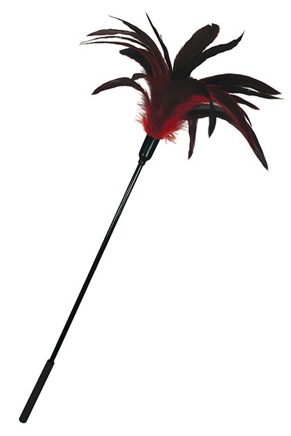 Plumeau Rouge et Noir 57 cm