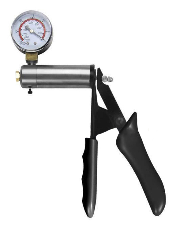 Poignée pour Pompe à Pénis avec Contrôleur Argent – Image 3