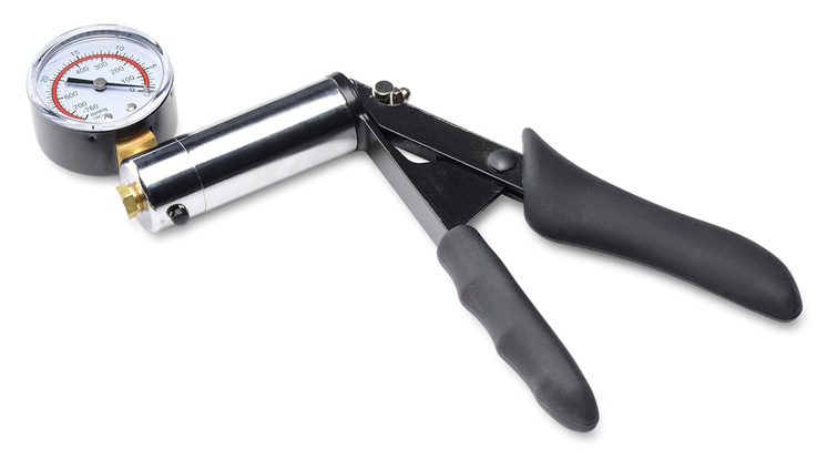 Poignée pour Pompe à Pénis avec Contrôleur Argent