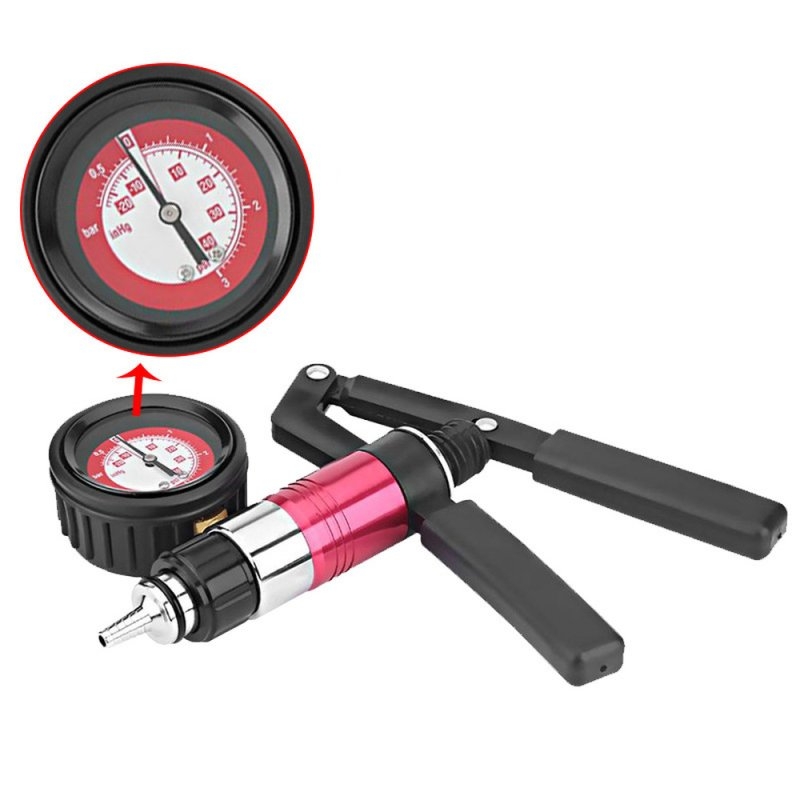 Poignée pour Pompe à Pénis avec Contrôleur Rouge Metal – Image 2