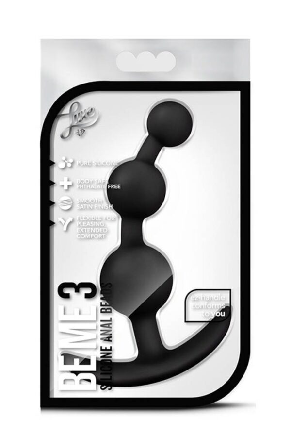 Point G Beads Silicone 11 x 3 cm Noir – Image 2