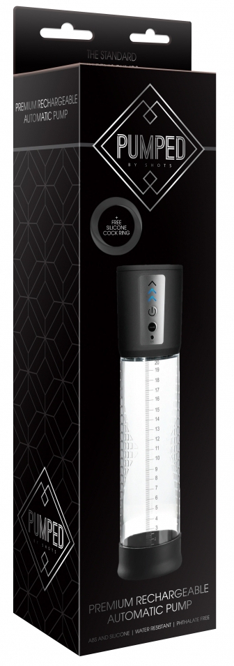 Pompe à pénis automatique Premium Pump 20 x 7cm – Image 2