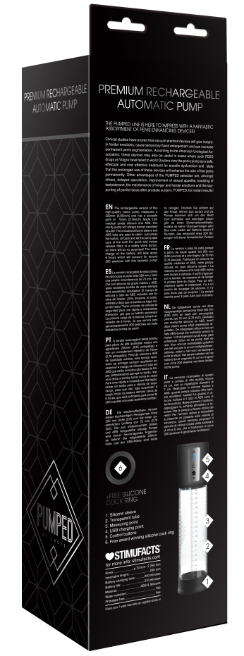 Pompe à pénis automatique Premium Pump 20 x 7cm – Image 6