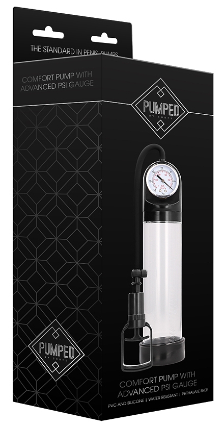 Pompe à pénis avec Jauge Comfort Pump 21 x 6cm – Image 2