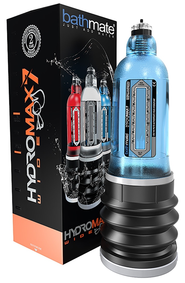 Pompe à pénis Hydromax 7 Wide Boy Bleue – Image 2