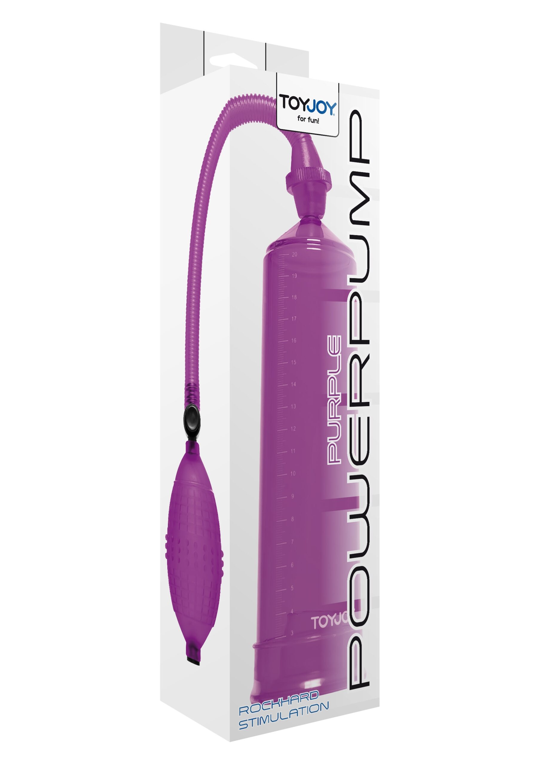 Pompe à pénis PowerPump 20 x 5.3cm Violette – Image 2