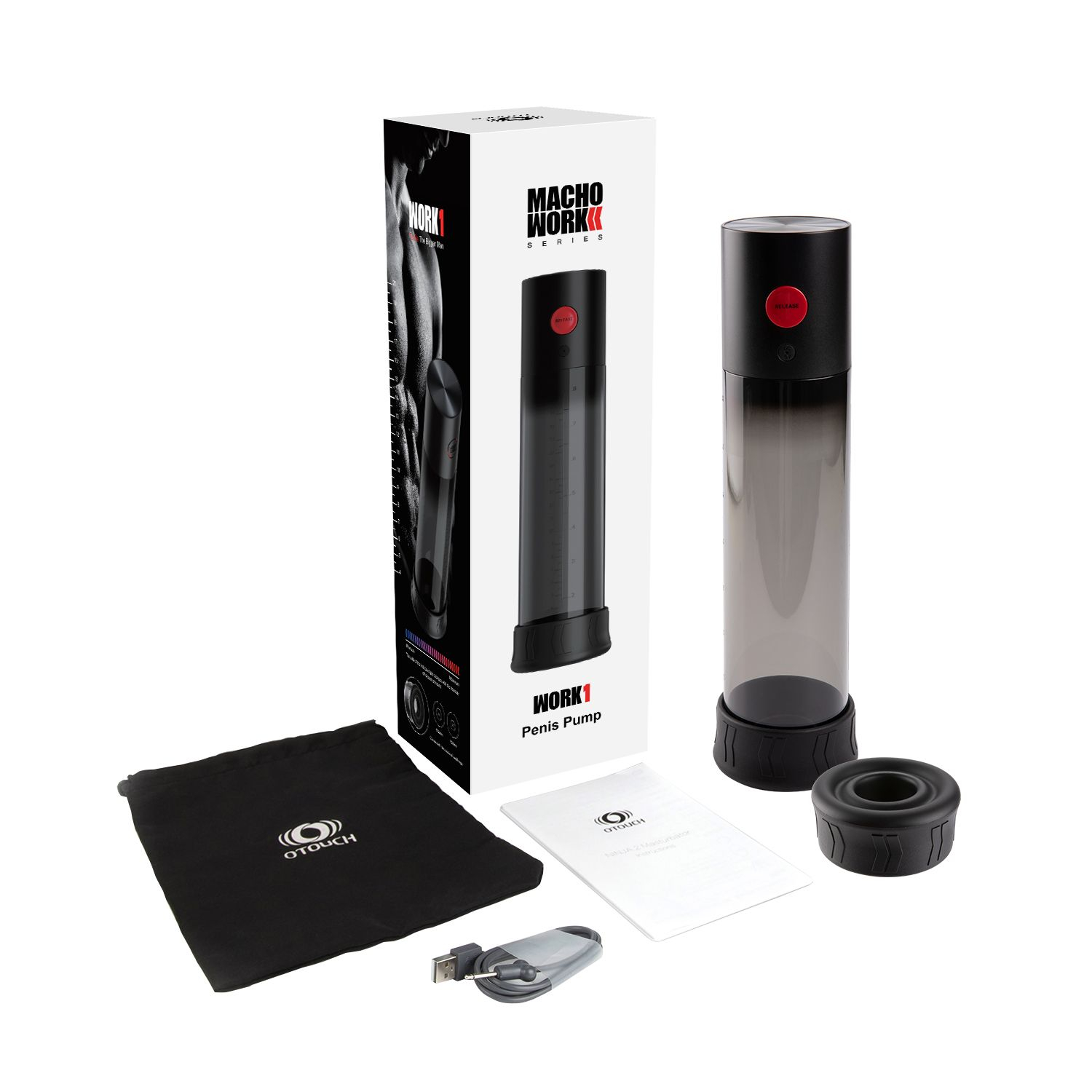 Pompe à pénis Work 1- 20 x 6cm – Image 2