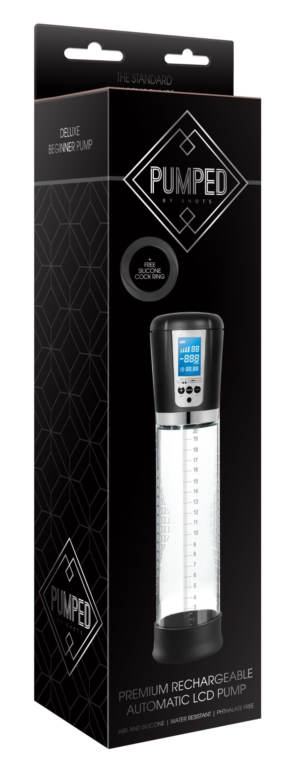 Pompe automatique pour pénis avec écran LCD 20 x 6cm – Image 2