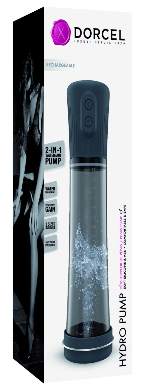 Pompe de pénis automatique HYDRO PUMP Dorcel 20.5 x 6cm – Image 2