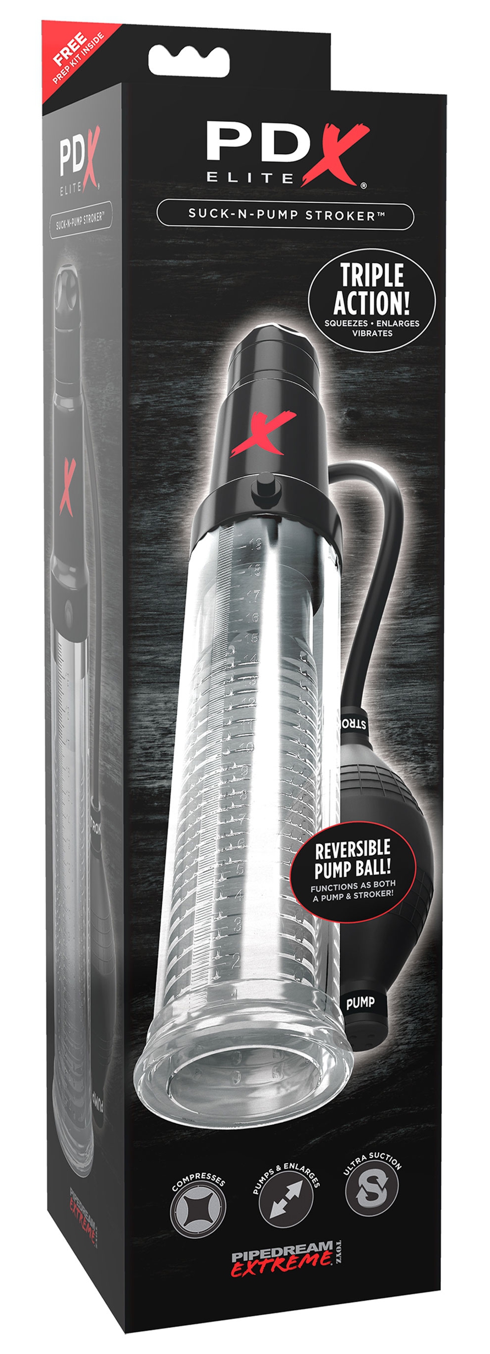 Pompe de pénis + masturbateur Suck N-Pump 16 x 5.5cm – Image 3