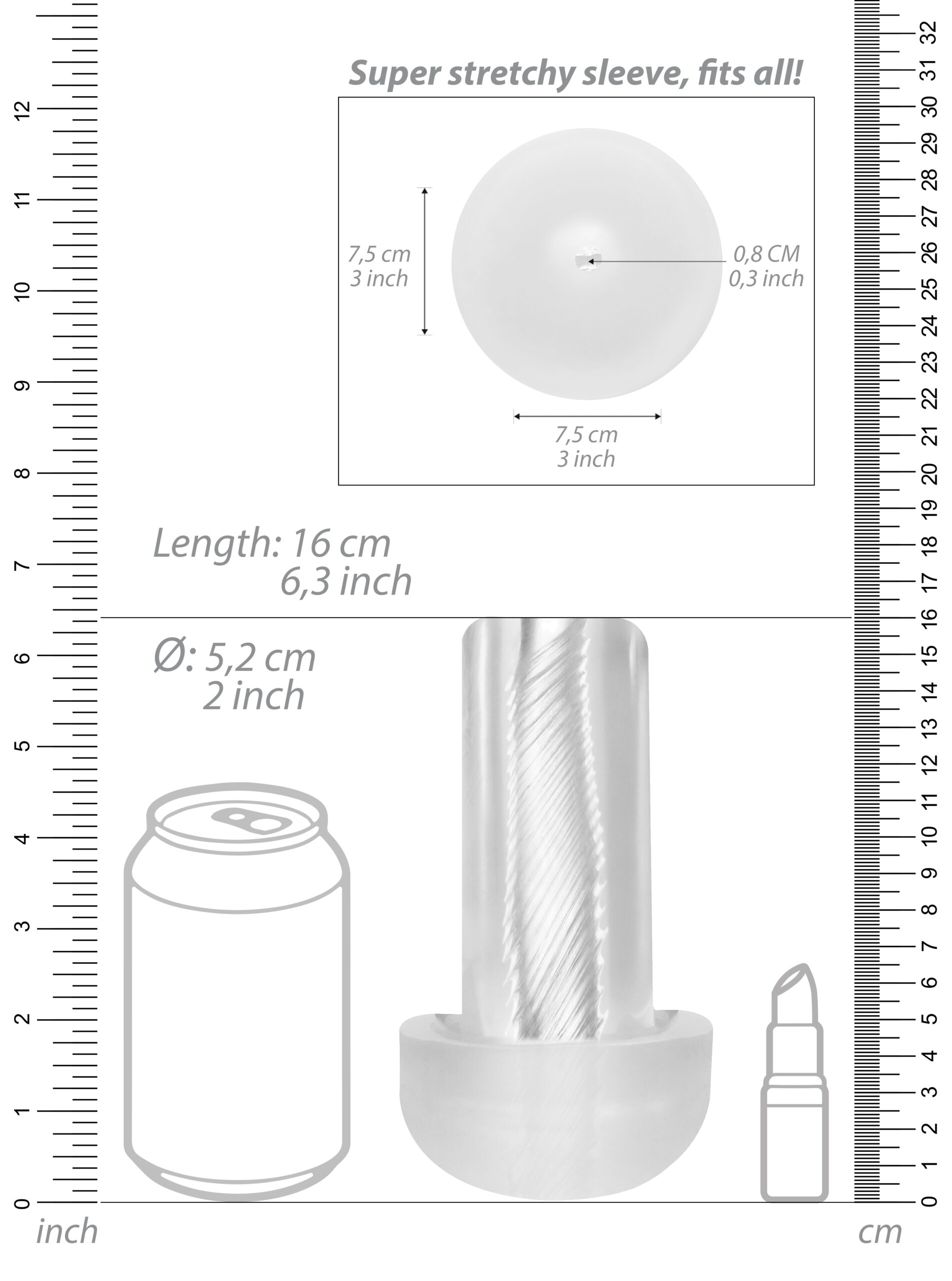 Pompe pour pénis + Masturbateur Cyber Pump 22 x 6cm – Image 11