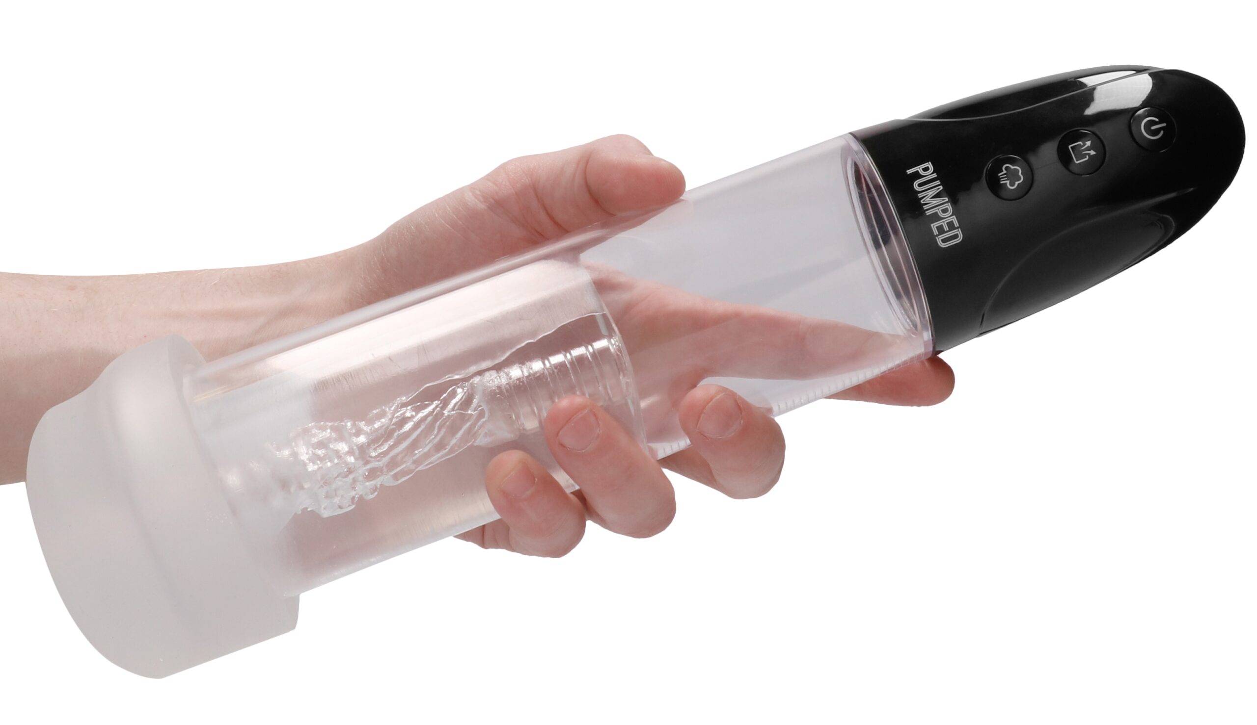 Pompe pour pénis + Masturbateur Cyber Pump 22 x 6cm – Image 3