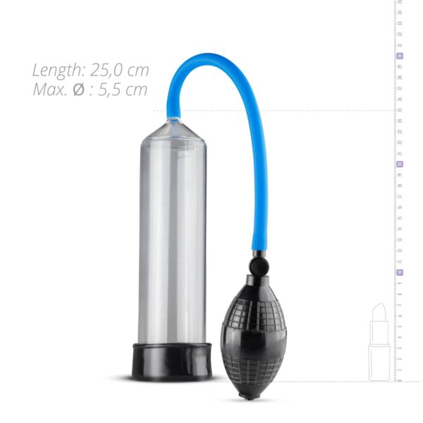 Pompe pour pénis Squeeze 21 x 5.5 cm transparente – Image 5