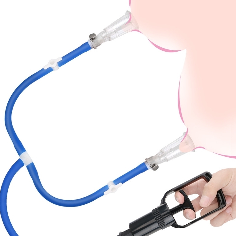 Pompe pour tétons Luv Enhance Double Cup Bleu – Image 2