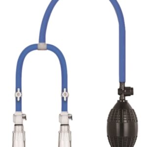 Pompes pour tétons LuvPump Double Cup Bleu