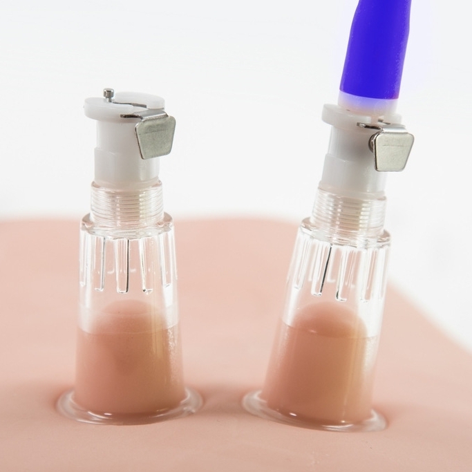 Pompes pour tétons LuvPump Double Cup Bleu – Image 5