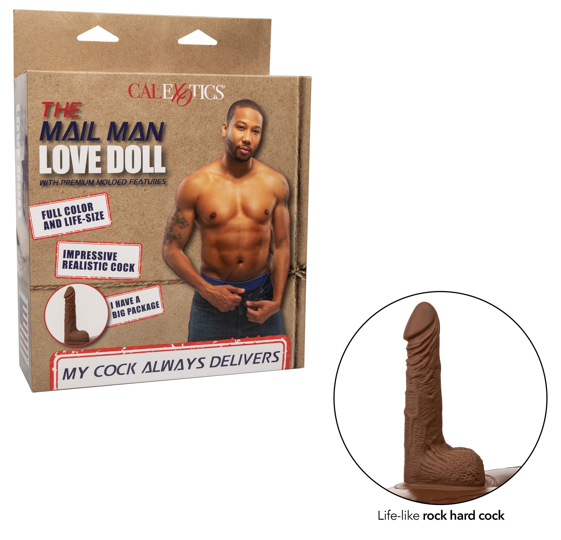 Poupée gonflable Homme The Mail Man Pénis 14cm – Image 2