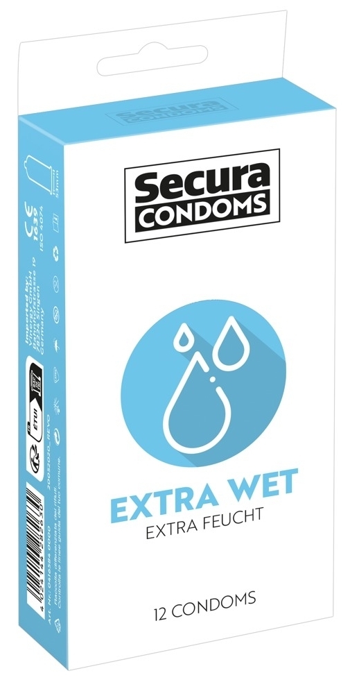 Préservatifs lubrifiés Extra Wet x12