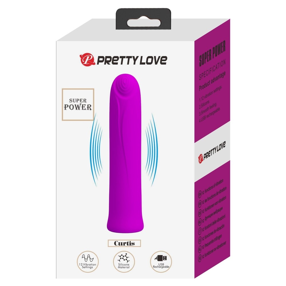 Mini-Vibro Curtis Pretty Love 10 x 2cm Violet – Image 2