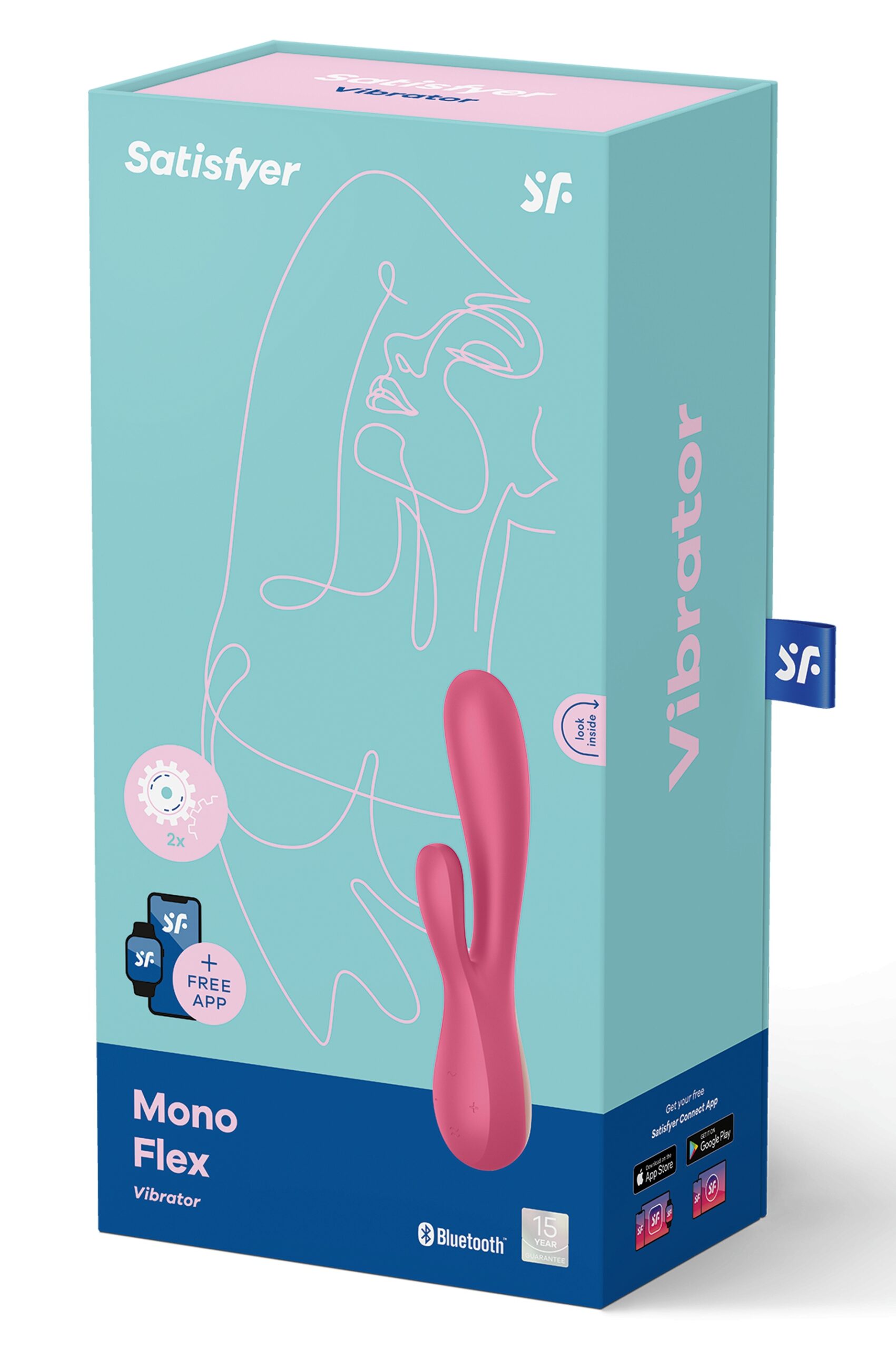 Rabbit connecté Mono Flex Satisfyer Rose – Image 3