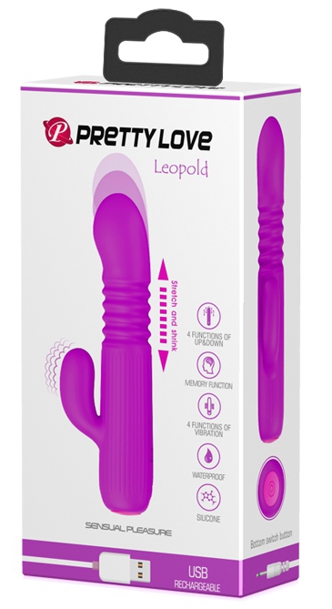Rabbit LEOPOLD Pretty Love 11 x 3 cm Violet – Image 2