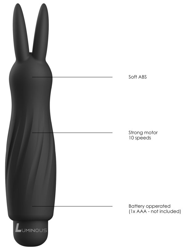 Rabbit Sofia 13cm Noir – Image 6
