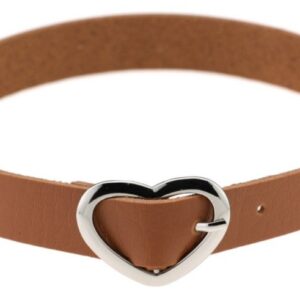 Ras de cou Heart Attach Marron