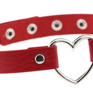Ras de cou Heart Lish Rouge