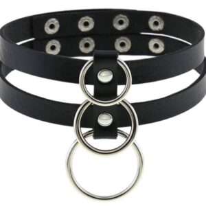 Ras de cou Tri Rings Noir