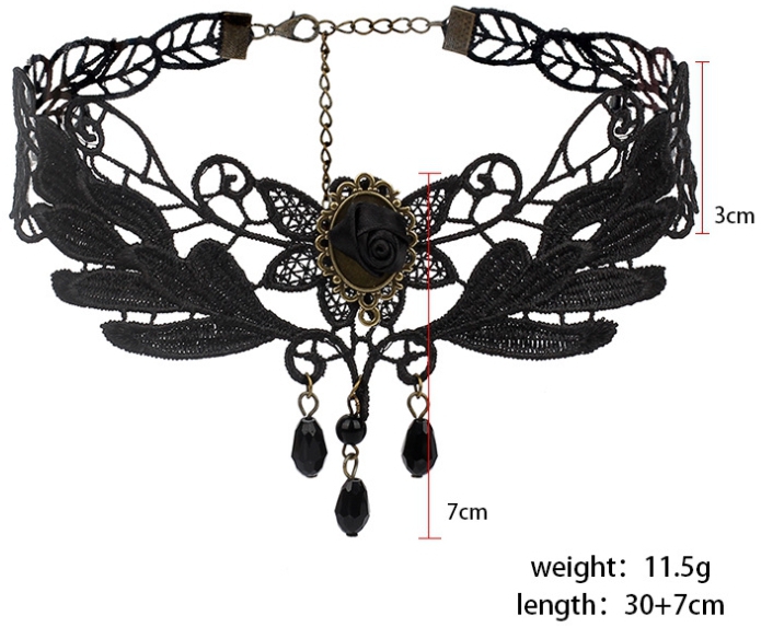 Ras de cou Victoria Noir – Image 4